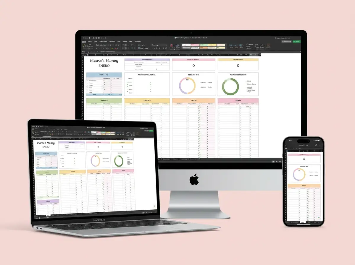 Mama Money Budget en computadora, celular y tablet